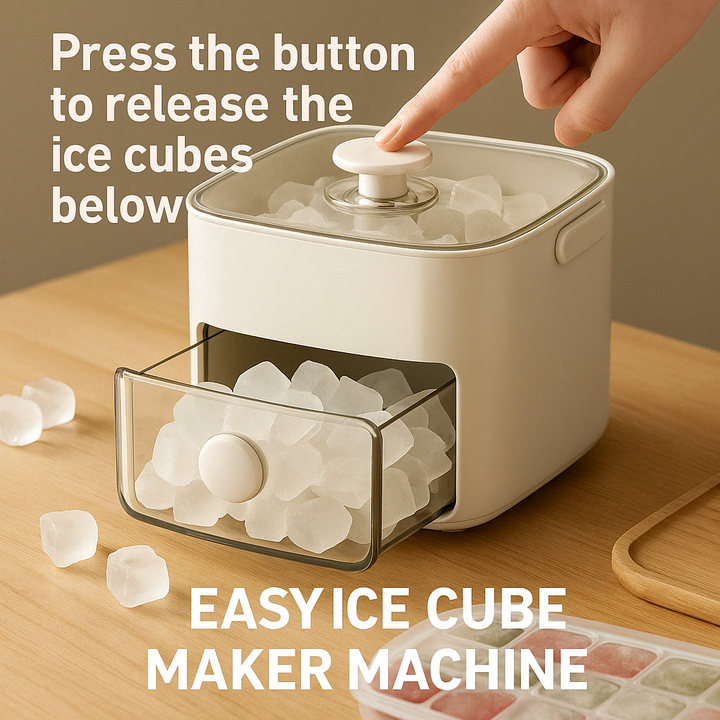 Lisslune | 48-Grid Easy Ice Cube Maker Machine