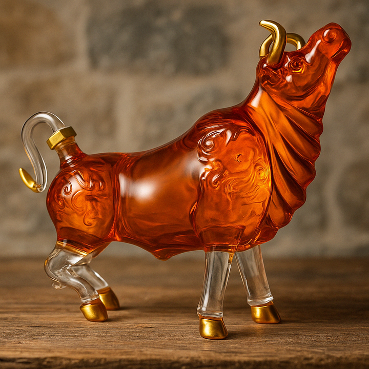 Lisslune | Artistic Bull Glass Decanter