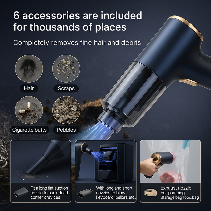 Lisslune | Hyper Clean Wireless Portable Vacuum Cleaner
