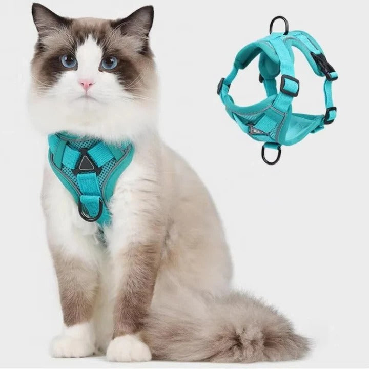 Lisslune | Reflective Cat Harness and Leash Set