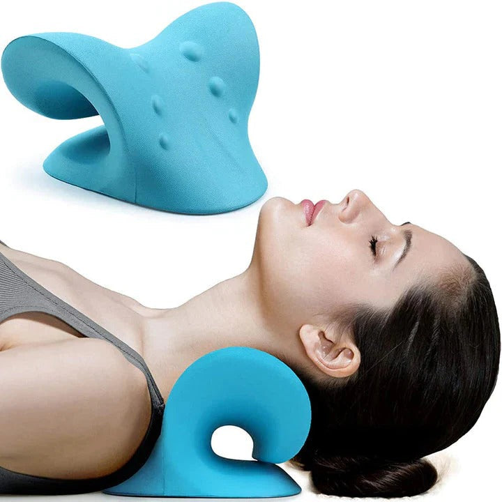 Lisslune | Neck and Shoulder Stretcher, Cervical Traction Pillow