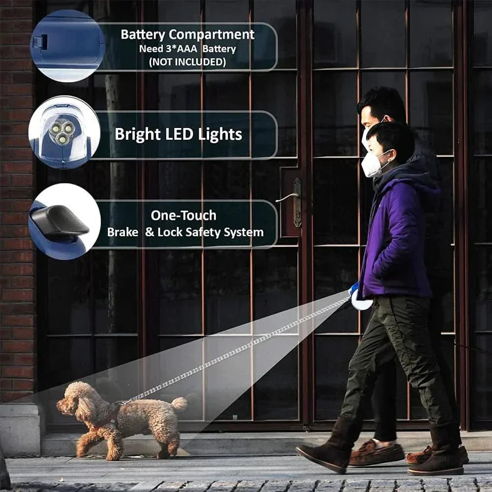 Lisslune | ADVENTUREPAWS ELITE LEASH – Adjustable, weatherproof dog leash with reflective seams