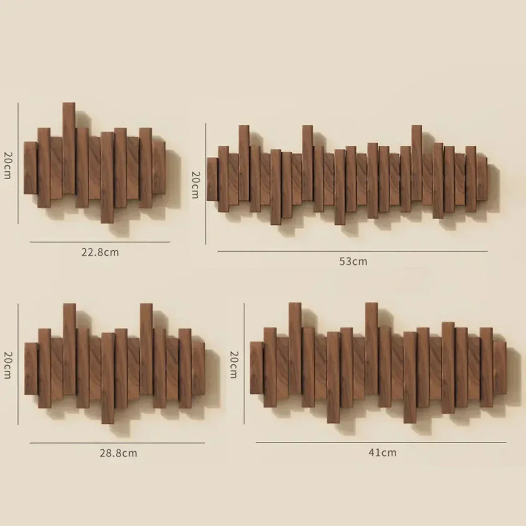 Lisslune | Wall coat rack made of wood piano – Practical and elegant for organizing your entryway