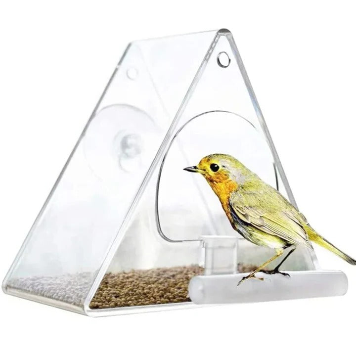 Lisslune | Clear Acrylic Hanging Bird Feeder