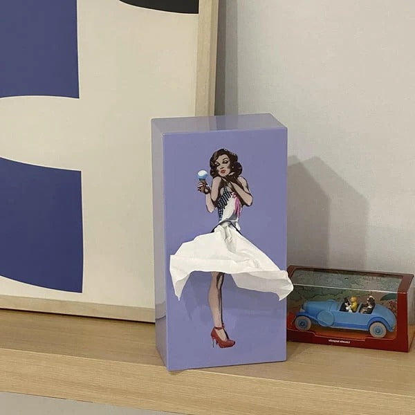 Lisslune | Flying Skirt Tissue Box