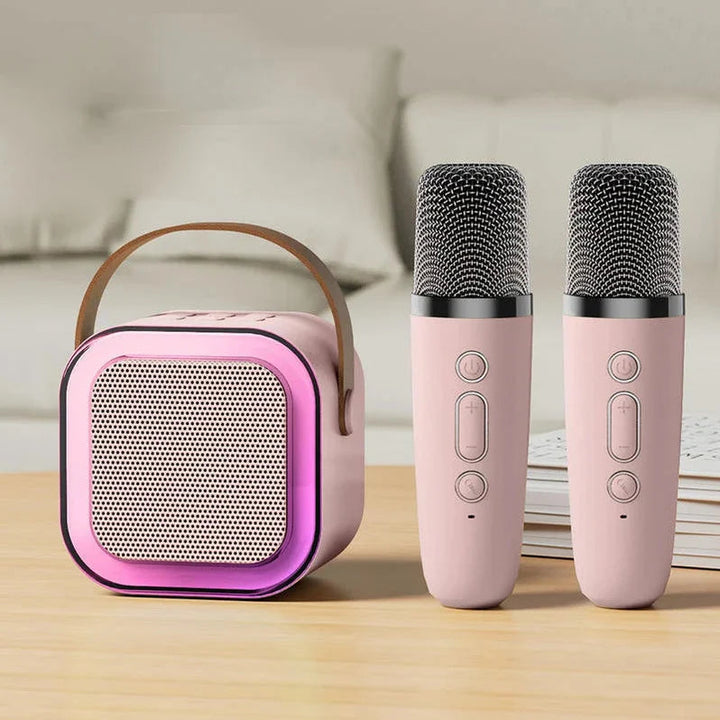 Lisslune | Karaoke Set – Wireless Microphones with Portable Bluetooth Speaker