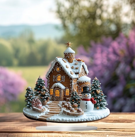 Lisslune | Shining Gingerbread House – Charming Christmas table decoration with lighting