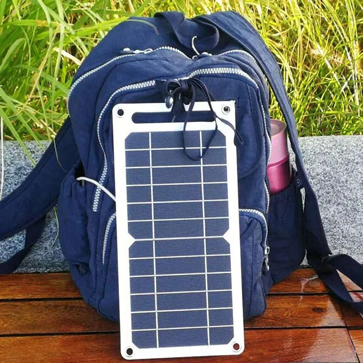 Lisslune | Waterproof Solar Panel with Portable USB Battery