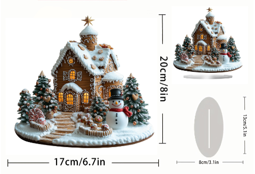 Lisslune | Shining Gingerbread House – Charming Christmas table decoration with lighting