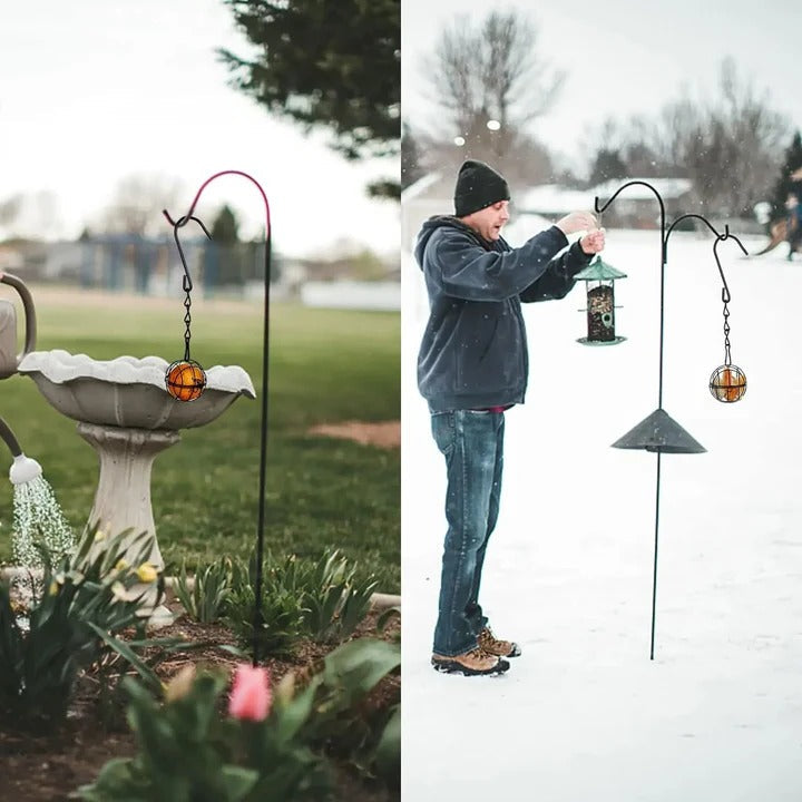 Lisslune | Metal Hanging Bird Feeder Set