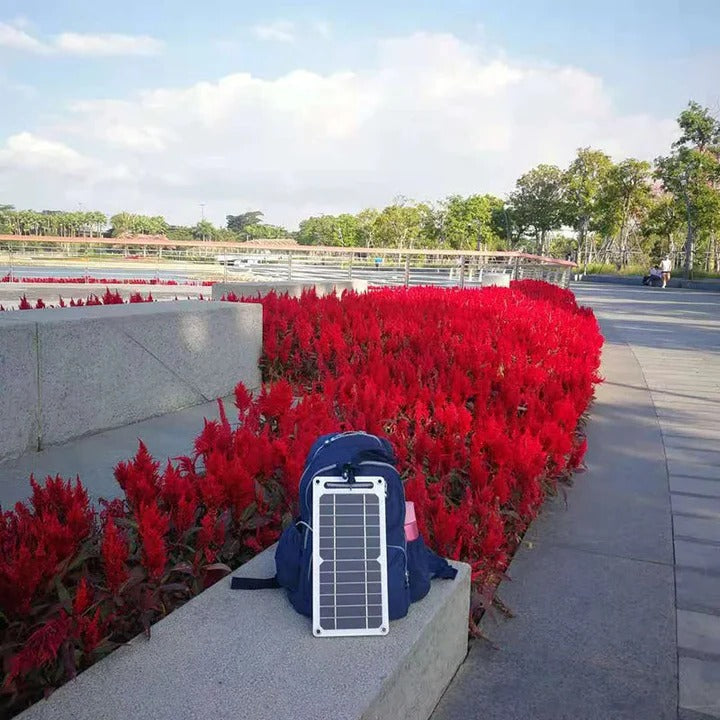 Lisslune | Waterproof Solar Panel with Portable USB Battery