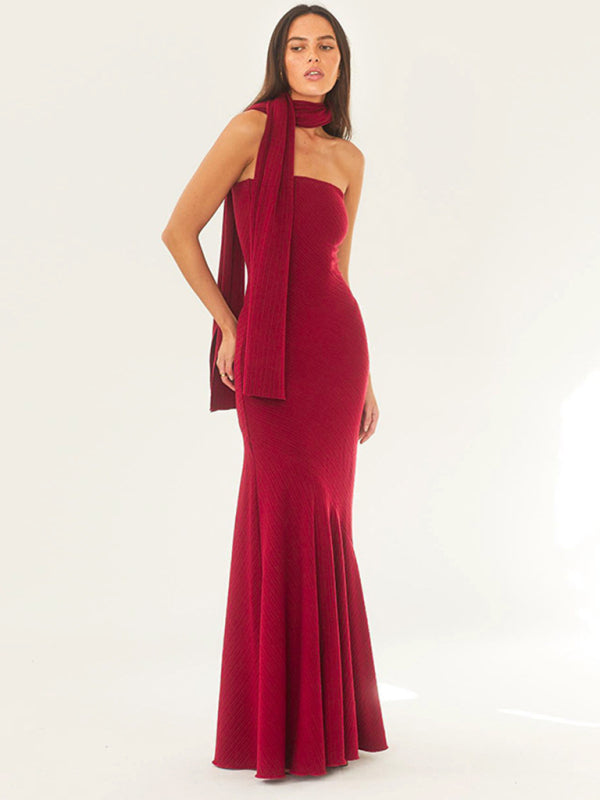 Lisslune | Wrap Hem Scarf Dress