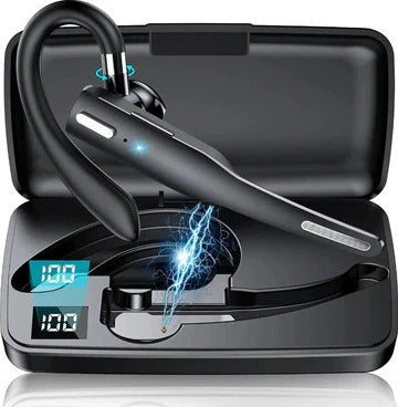 Lisslune | Trucker Dual Mic Wireless Bluetooth 5.1 Noise Cancelling Headset/Earpiece