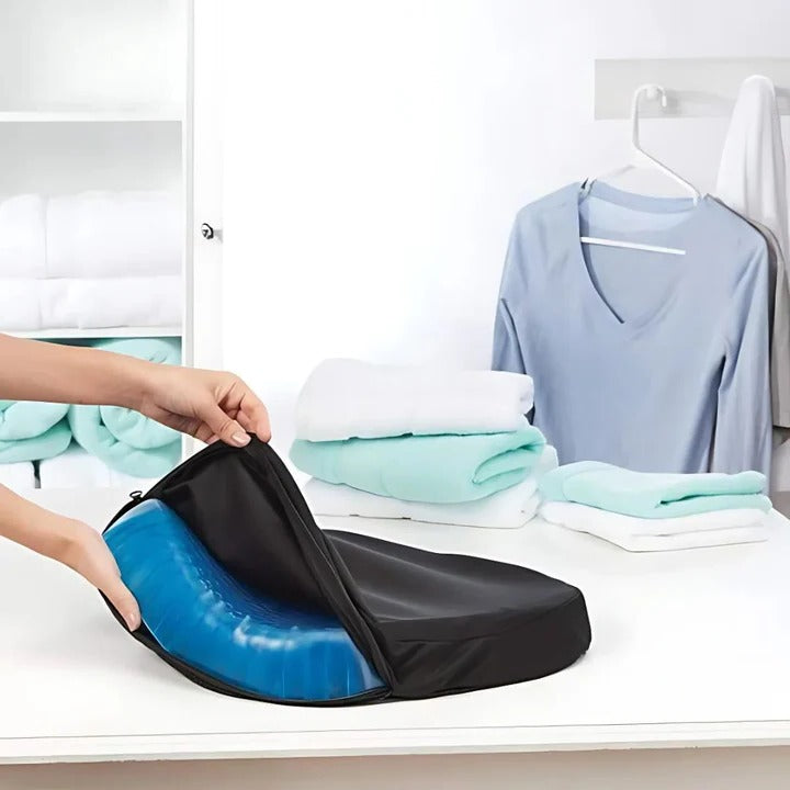 Lisslune | PressureFree Orthopedic Gel Seat Cushion – Breathable Honeycomb Design for Tailbone and Back Pain Relief