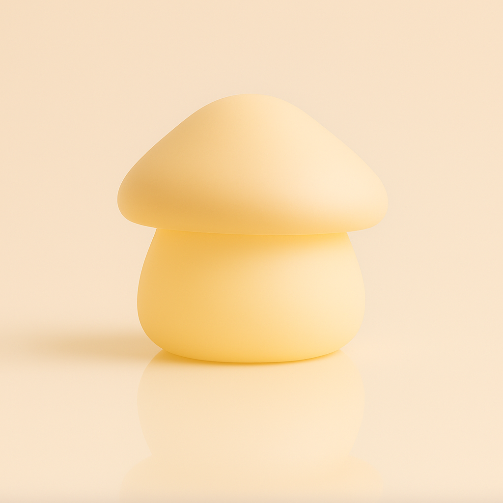 Lisslune | Paddie Mushroom Night Light – Soft Silicone Lamp for Kids
