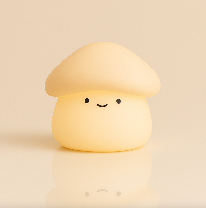 Lisslune | Paddie Mushroom Night Light – Soft Silicone Lamp for Kids
