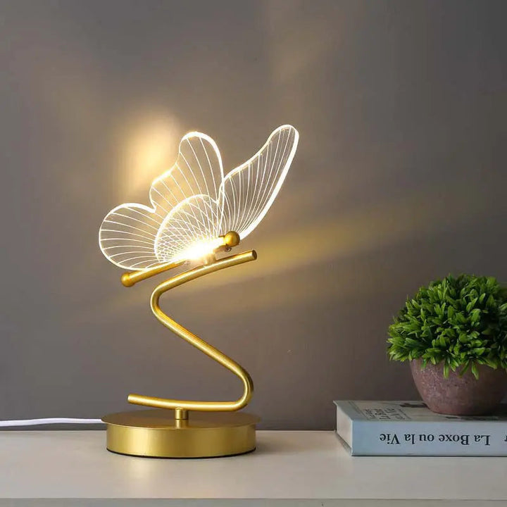 Lisslune | Luxury Butterfly Table Lamp – Elegant LED Mood Lighting for Home & Office