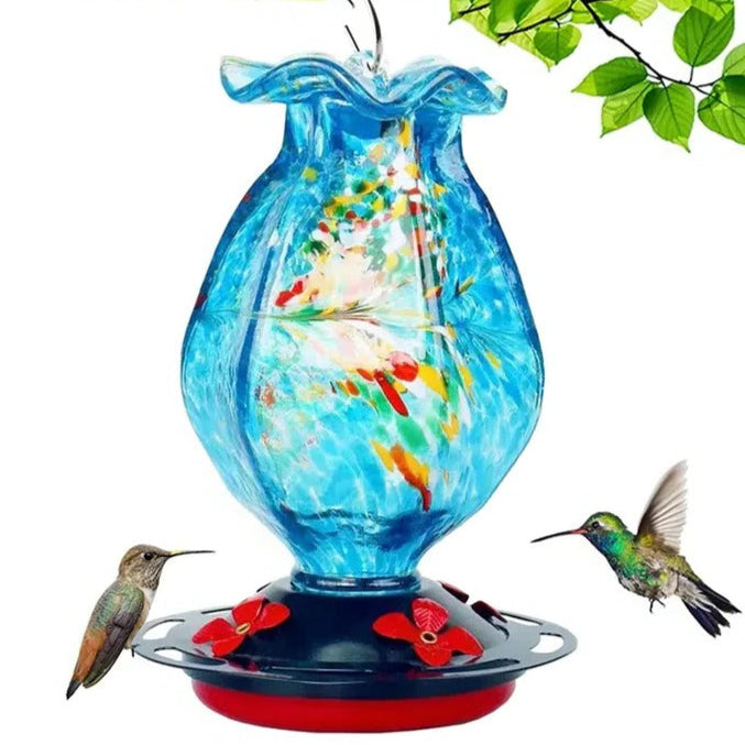 Lisslune | Glass Hanging Bird Feeder
