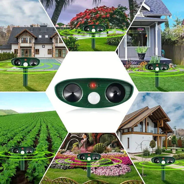 Lisslune | Solar-Powered Animal Repeller With Ultrasound