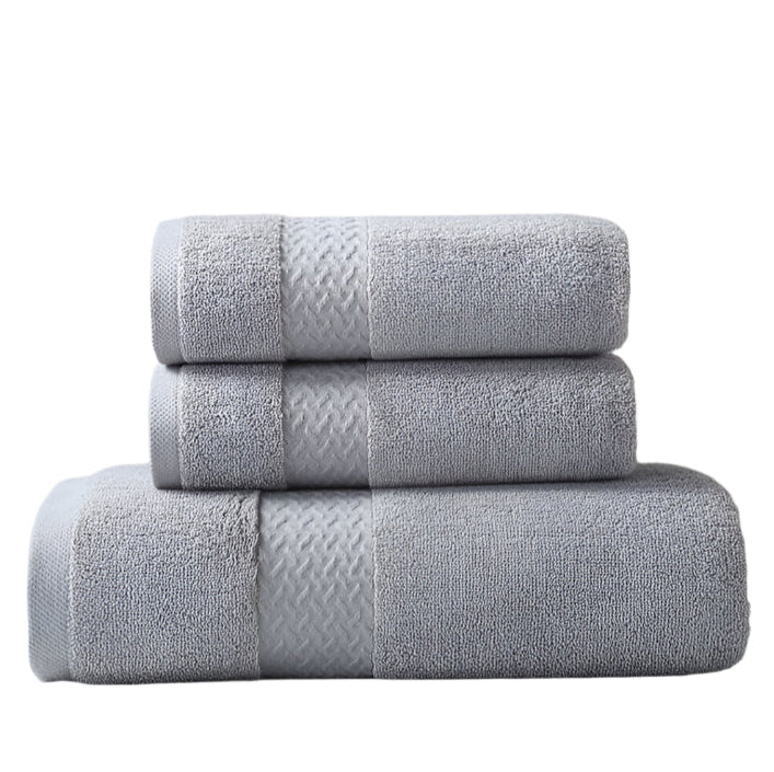 Lisslune | 100% Egyptian Cotton Bath Towel 70x140cm - grey