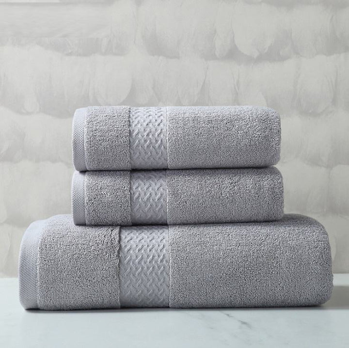 Lisslune | 100% Egyptian Cotton Bath Towel 70x140cm - grey