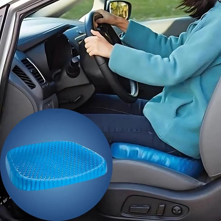 Lisslune | PressureFree Orthopedic Gel Seat Cushion – Breathable Honeycomb Design for Tailbone and Back Pain Relief