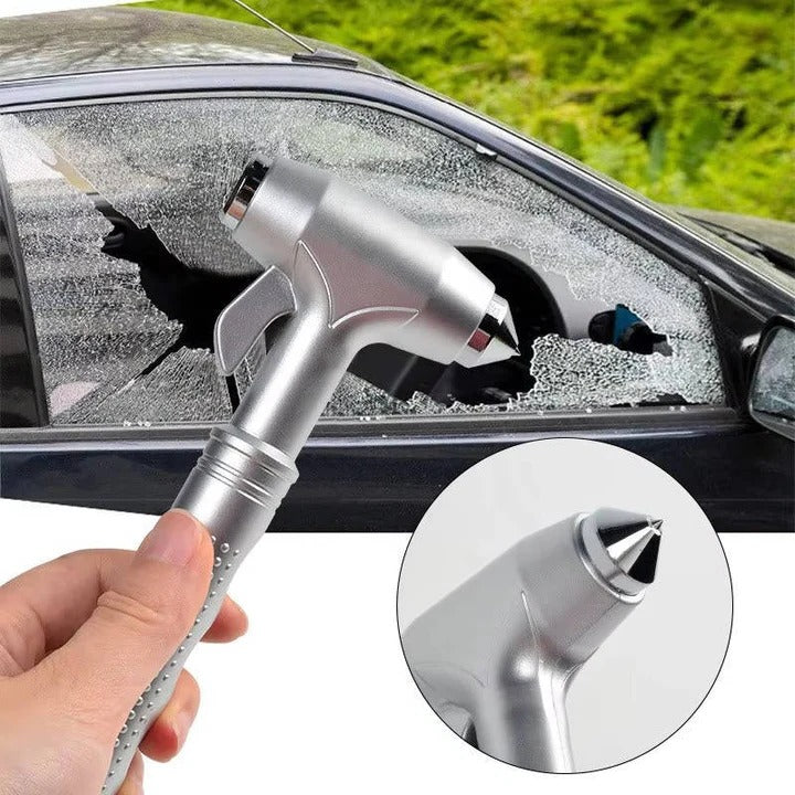 Lisslune | Car Escape Tool with Window Breaker and Seatbelt Cutter