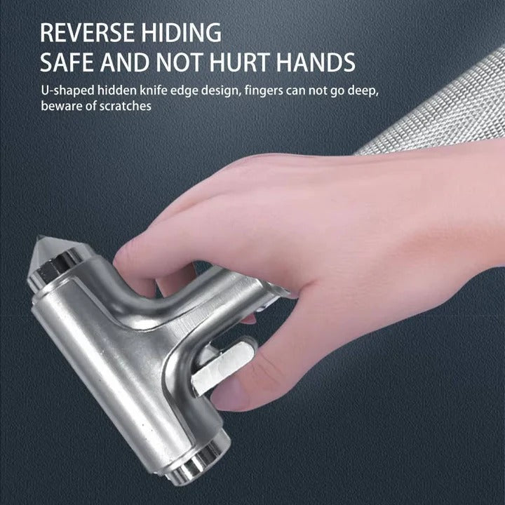 Lisslune | Car Escape Tool with Window Breaker and Seatbelt Cutter