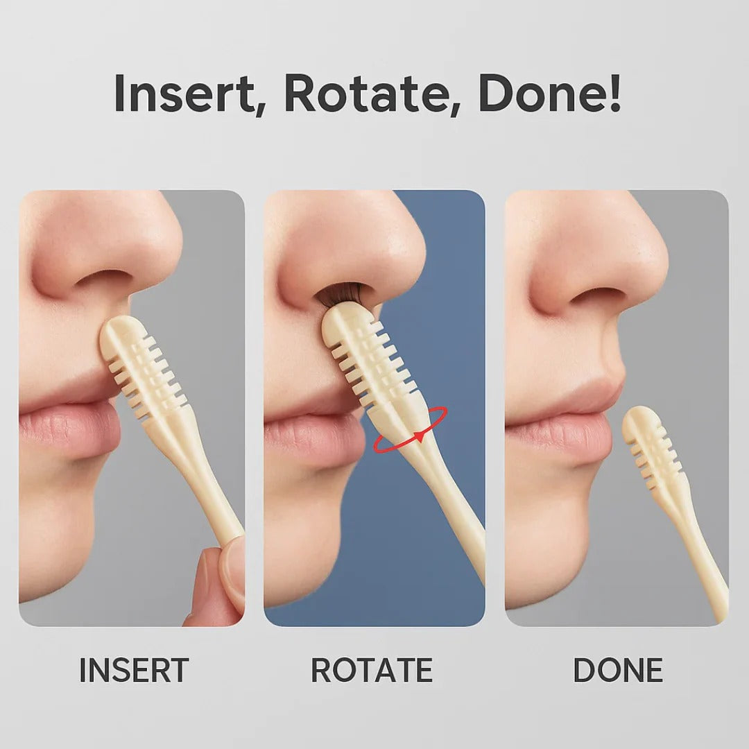 Lisslune | Compact Nose Trimmer with 360° Rotating Head – Precision Grooming for Men and Women
