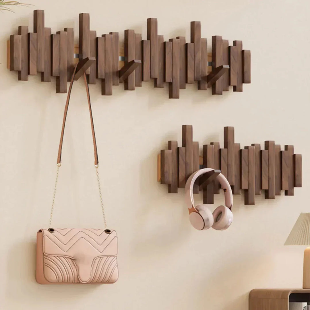 Lisslune | Wall coat rack made of wood piano – Practical and elegant for organizing your entryway