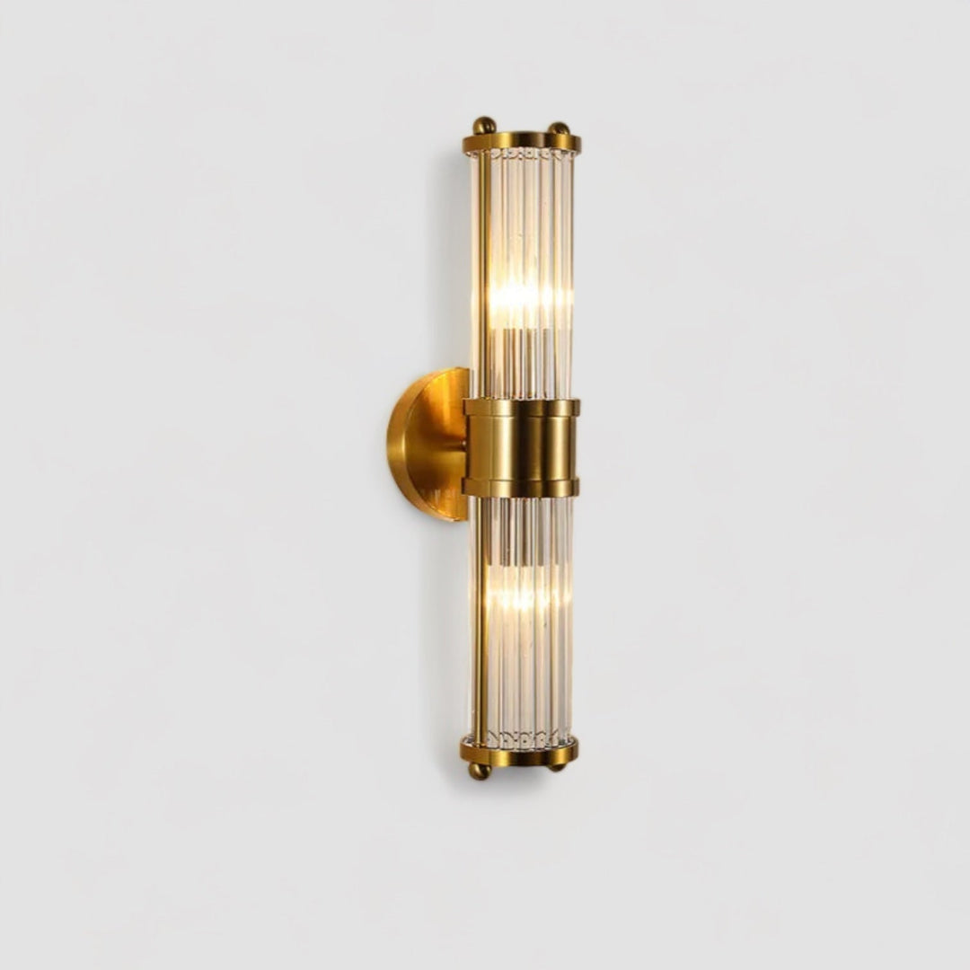 Lisslune | BrilluxGlow – Stylish Crystal and Brass Wall Light
