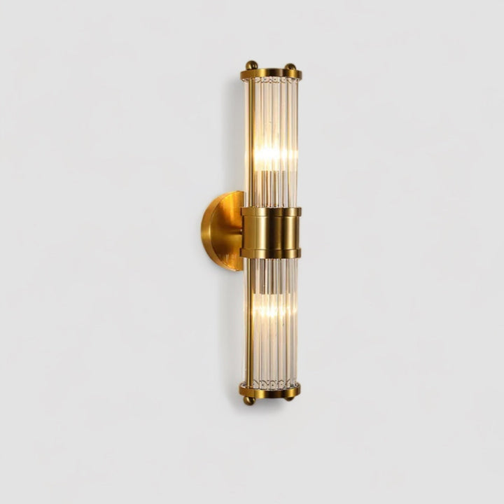 Lisslune | BrilluxGlow – Stylish Crystal and Brass Wall Light