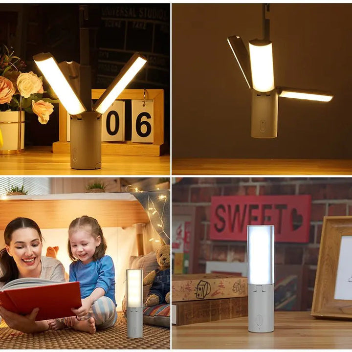 Lisslune | All-in-One Camping Lamp | Rechargeable Outdoor Light with Adjustable Brightness & Long Battery Life