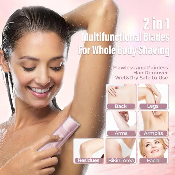 Lisslune | BlissEdge Women’s Rechargeable Razor – Painless Hair Removal for Smooth, Soft Skin