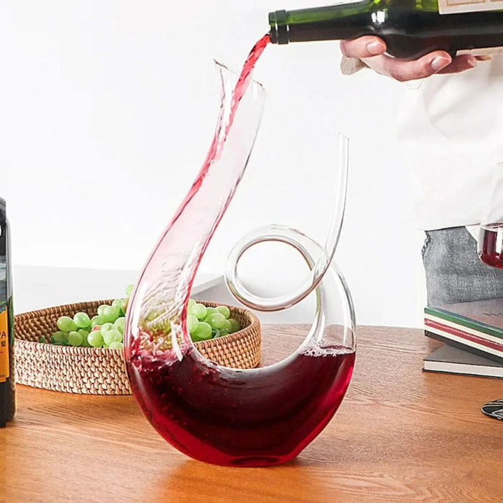 Lisslune | Elegant Swirling Wine Decanter for Aeration and Serving