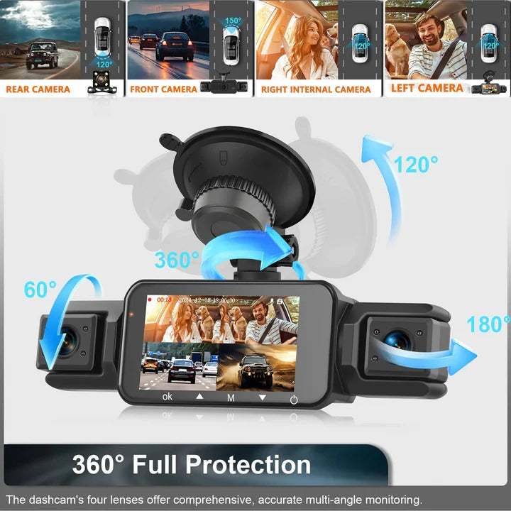 Lisslune | Smart Car Dash Camera System with Night Vision and WiFi