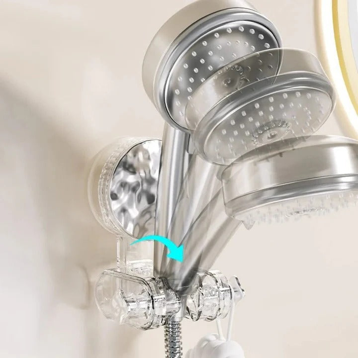 Lisslune | Wall Mounted Movable Shower Head Holder with Adjustable Angle