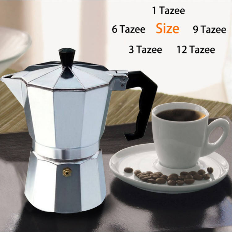 Lisslune | Classic Italian Espresso Maker for the Stove - 12 Cup Moka Pot