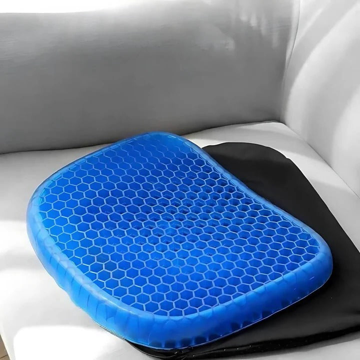 Lisslune | PressureFree Orthopedic Gel Seat Cushion – Breathable Honeycomb Design for Tailbone and Back Pain Relief
