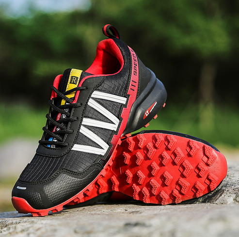 Lisslune | Summit Climber Hiking Boots in Blue and Green