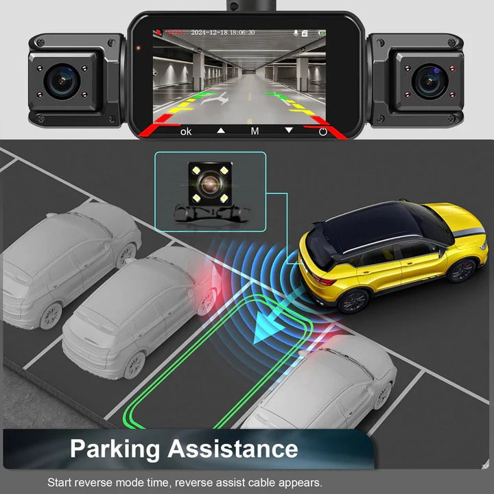 Lisslune | Smart Car Dash Camera System with Night Vision and WiFi