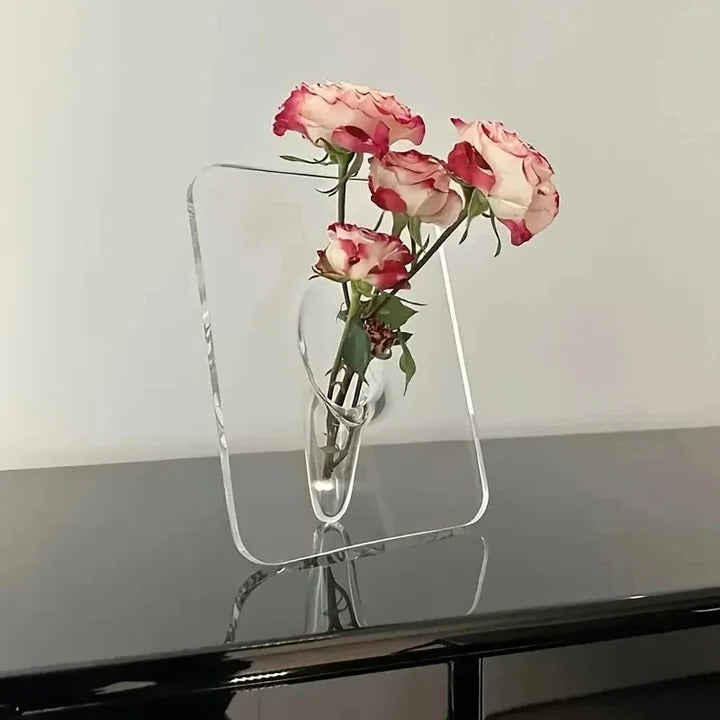 Lisslune | Modern Acrylic Picture Frame Flower Vase