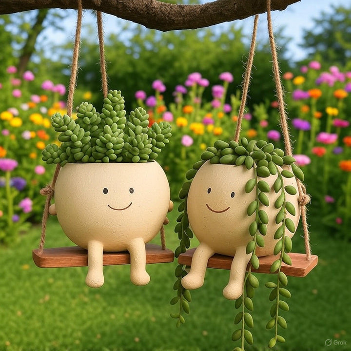 Lisslune | Happy Buddy Hanging Plant Pot
