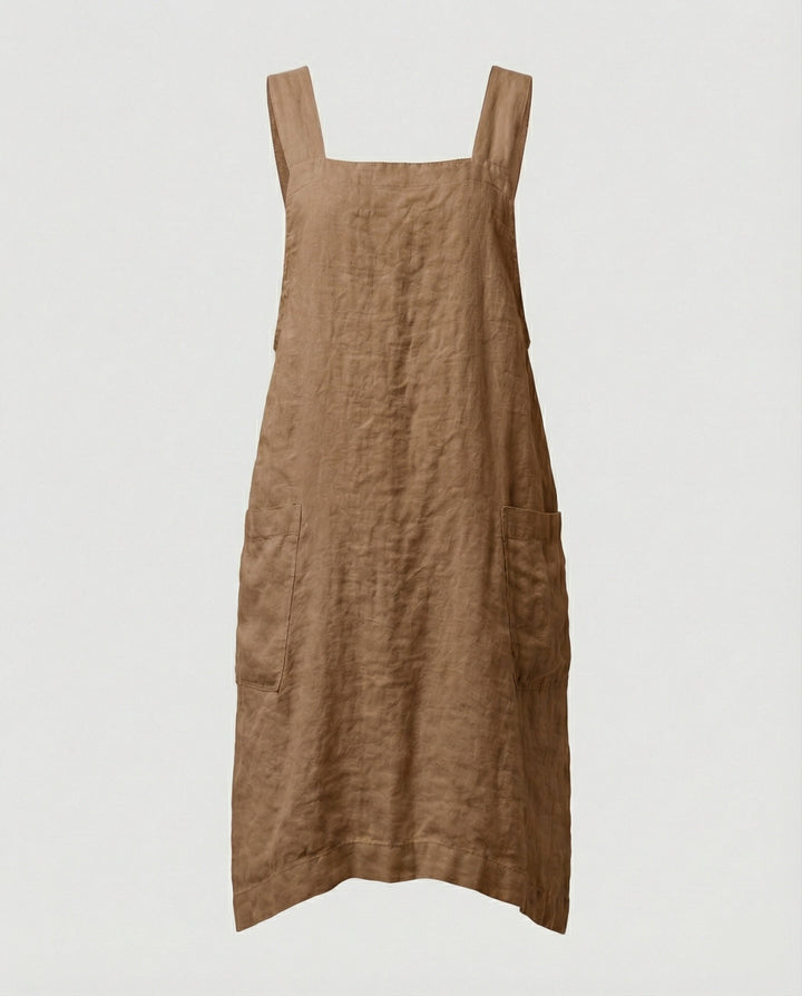 Lisslune | Cotton apron dress with pockets