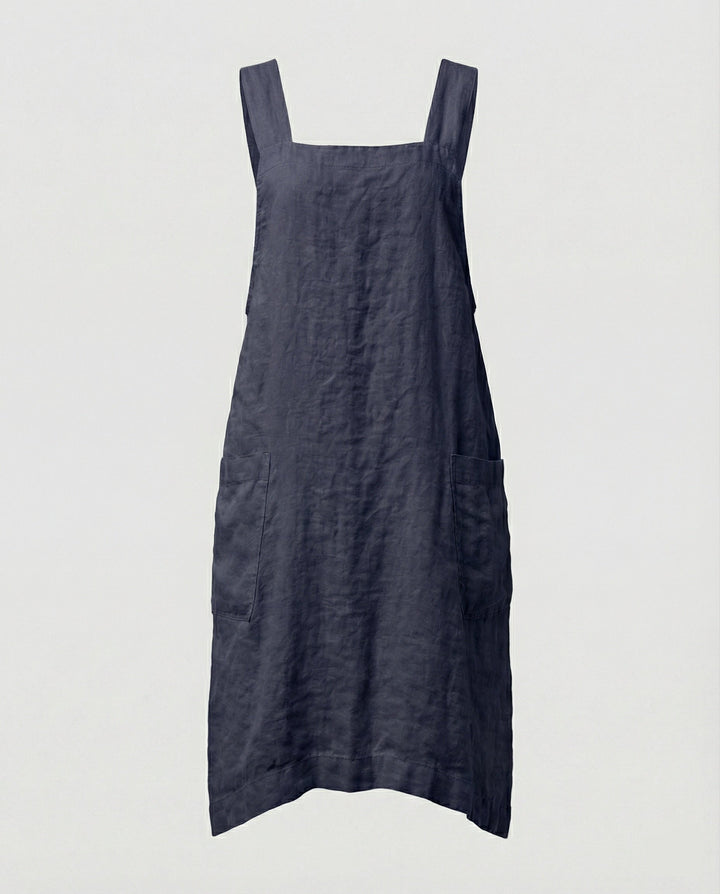 Lisslune | Cotton apron dress with pockets