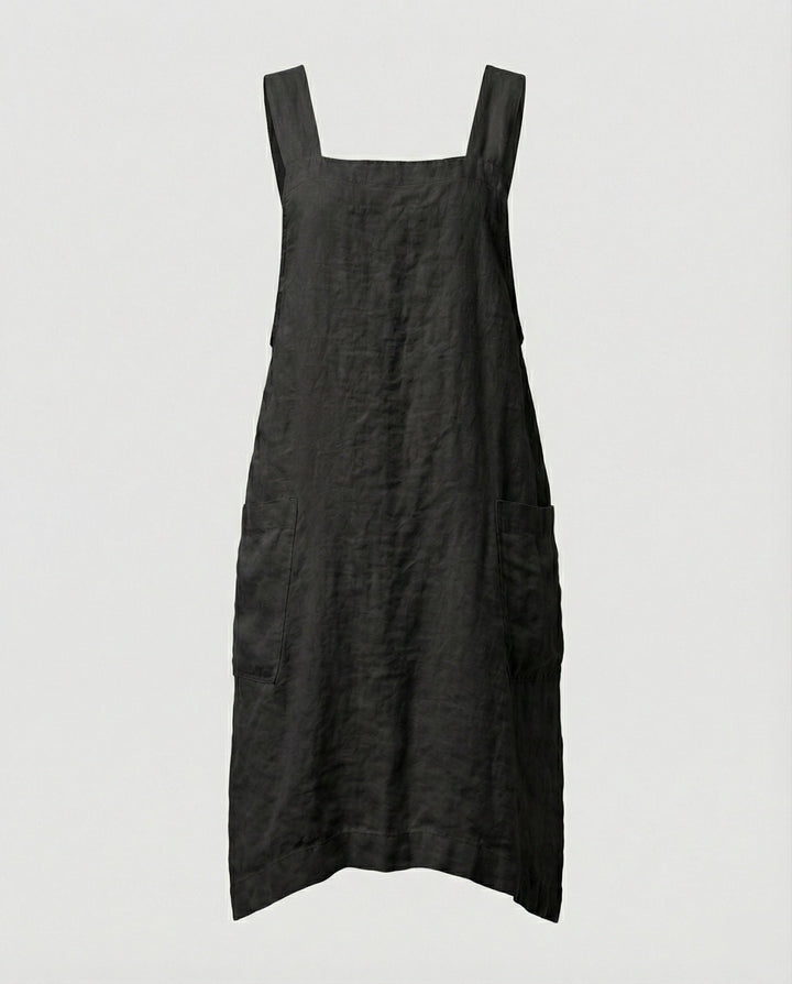 Lisslune | Cotton apron dress with pockets