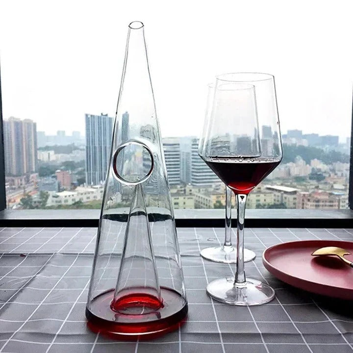 Lisslune | Double Pyramid Waterfall Decanter