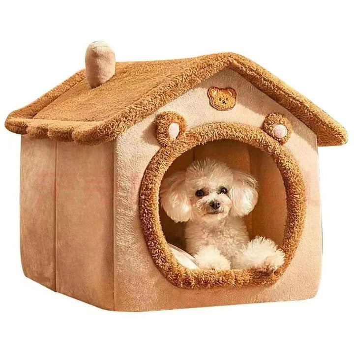 Lisslune | Indoor Cat House with Plush Cushion