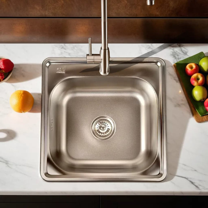 Lisslune | Stainless Steel Sink Satin 48x48x16 cm
