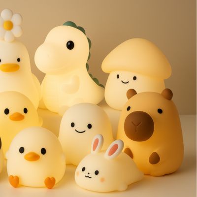 Lisslune | Paddie Mushroom Night Light – Soft Silicone Lamp for Kids